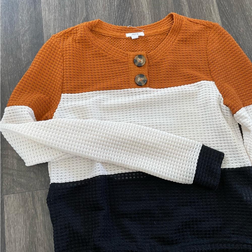 3/$20 | Ardene - Waffle Sweater with Button Details